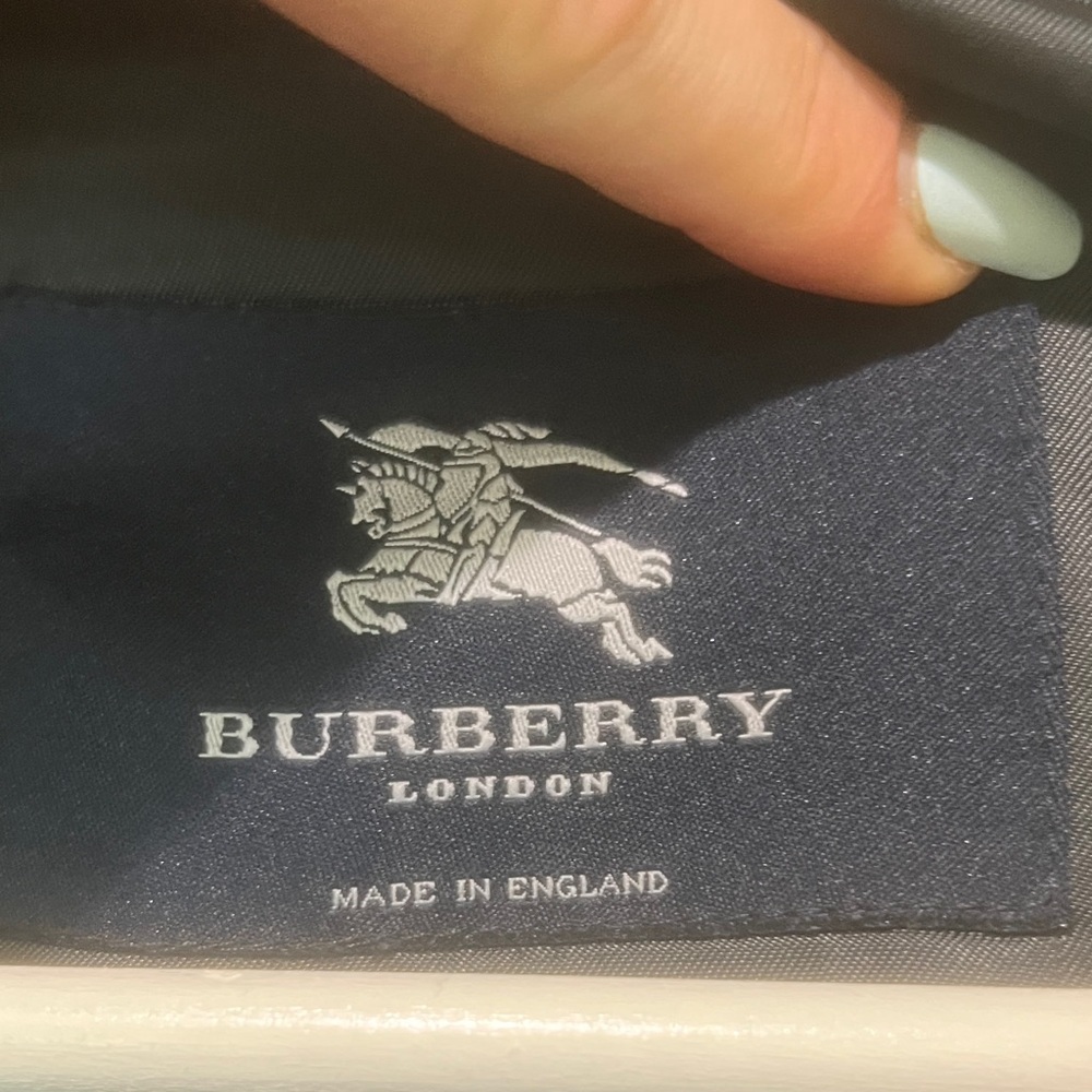 Burberry 100% Wool Duffle Black Hooded Toggle Coat Size 10 - EUC - Picture 2 of 10